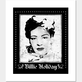 Billie Holiday /\ Original Retro Fan Art Design Posters and Art